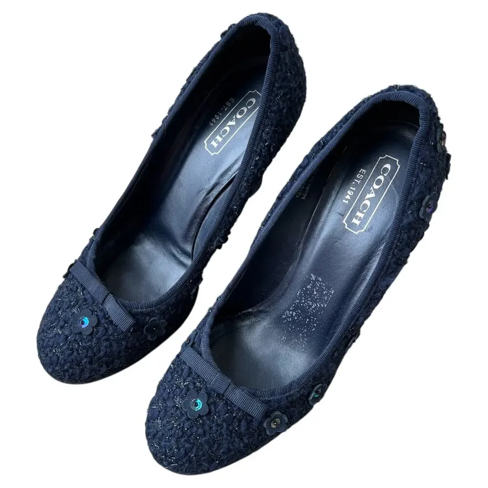 Coach Q107 Cherise Pumps Heels Shoes Sz 7.5 B - Picture 5 of 6